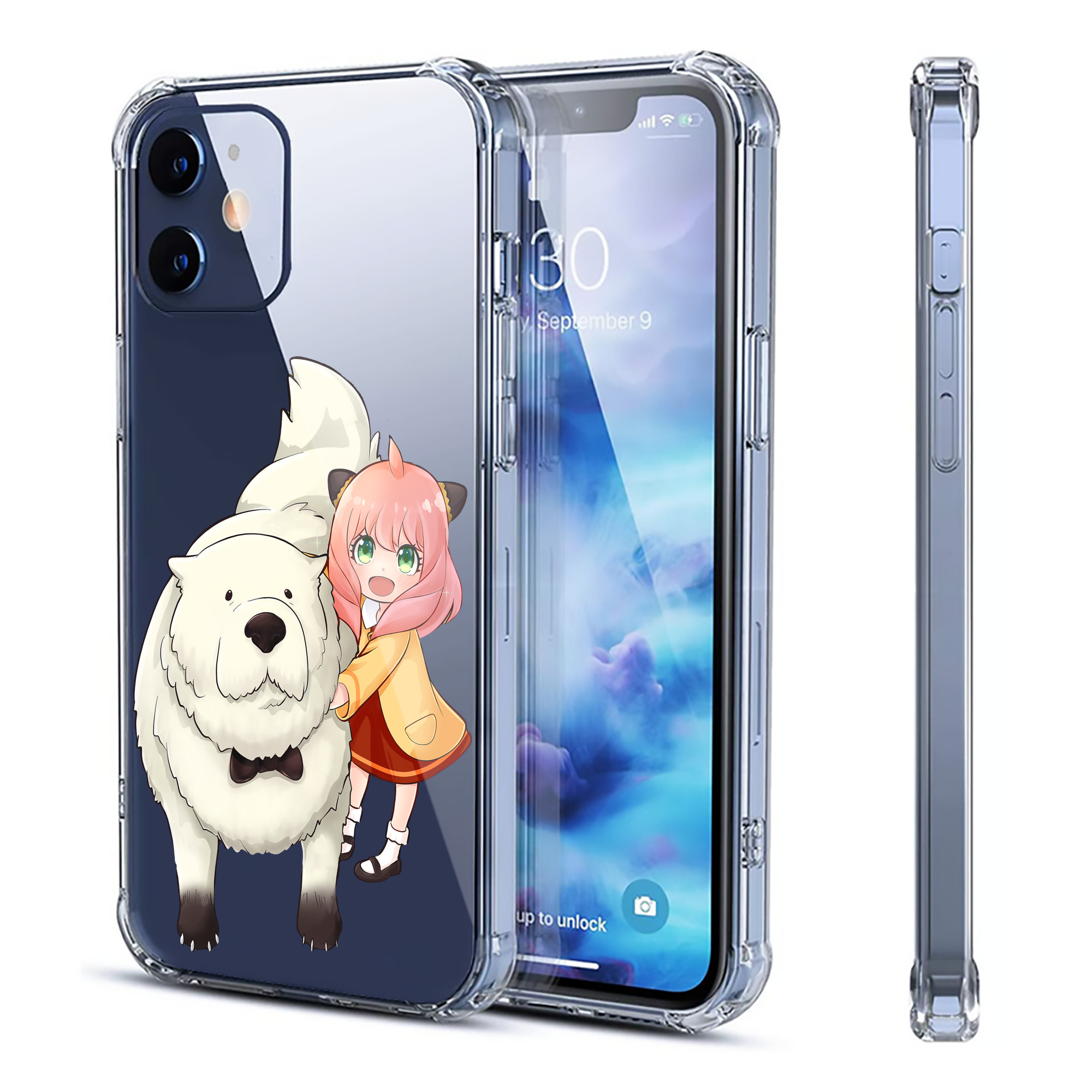 （画像用） SPY×FAMILY间谍家家酒 【iPhone 12シリーズ対応】透明スマホケース（クリアソフトケース）
